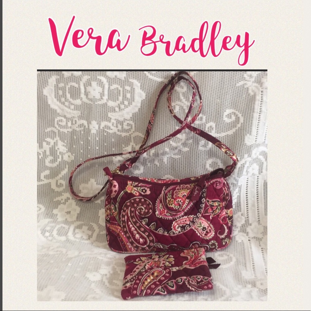 Vera Bradley shoulder bag and matching wallet